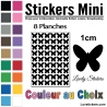 432 Stickers Papillon 1cm - Décoration Gommette Loisirs - Vinyle Repositionnable