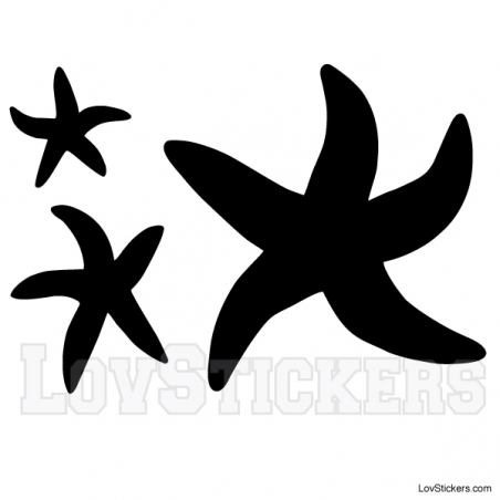 Stickers Etoiles de mer - Décoration intérieur en Vinyle - Nombreux coloris Stickers Etoiles de mer - Décoration intérieur en Vinyle - Nombreux coloris