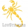 Stickers d'un Scorpion Tribal Tatouage - Décoration intérieur en Vinyle - Nombreux coloris Autocollant pas cher