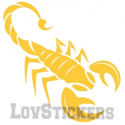 Stickers d'un Scorpion Tribal Tatouage - Décoration intérieur en Vinyle - Nombreux coloris - Stickers pas cher