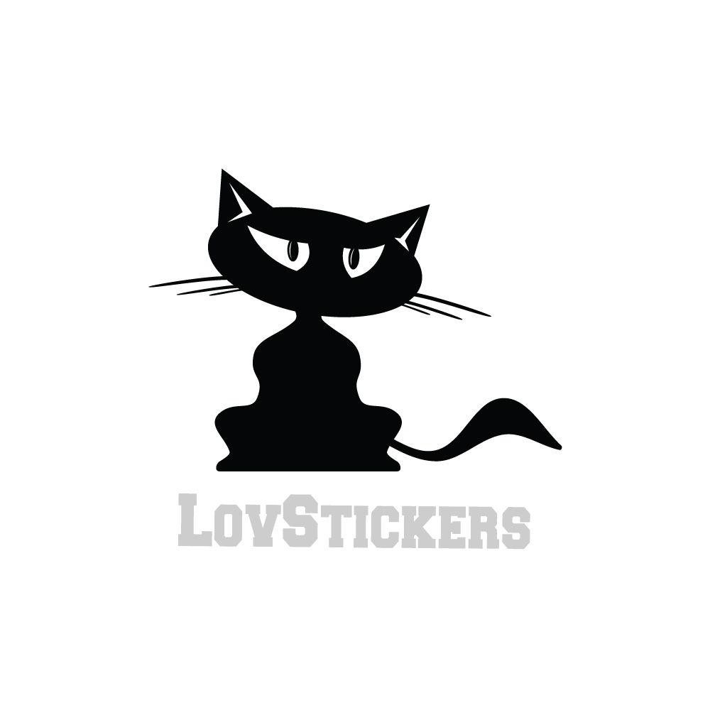 Stickers Chat - Autollant chambre enfant fille garcon - Décoration intérieur en Vinyle Stickers Chat - Autollant chambre enfant fille garcon - Décoration intérieur en Vinyle