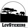 Stickers Paysage Africain Savane - Décoration intérieur en Vinyle - Nombreux coloris