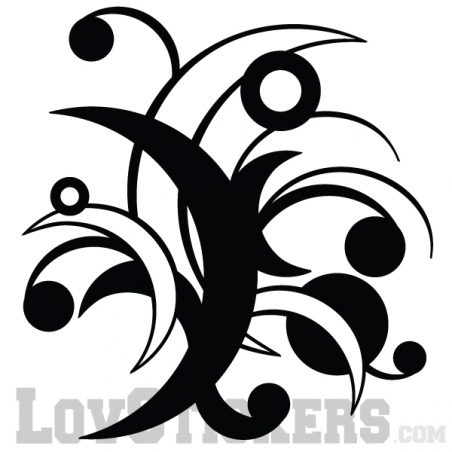 Stickers Tribal Abstrait - Fleur - Décoration intérieur en Vinyle - Nombreux coloris Stickers Tribal Abstrait - Fleur - Décoration intérieur en Vinyle - Nombreux coloris