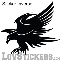 Stickers Aigle Tribal - Modèle tatouage - Décoration intérieur en Vinyle - Nombreux coloris