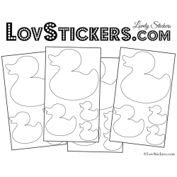 Sticker canard - Autocollant LovStickers.com