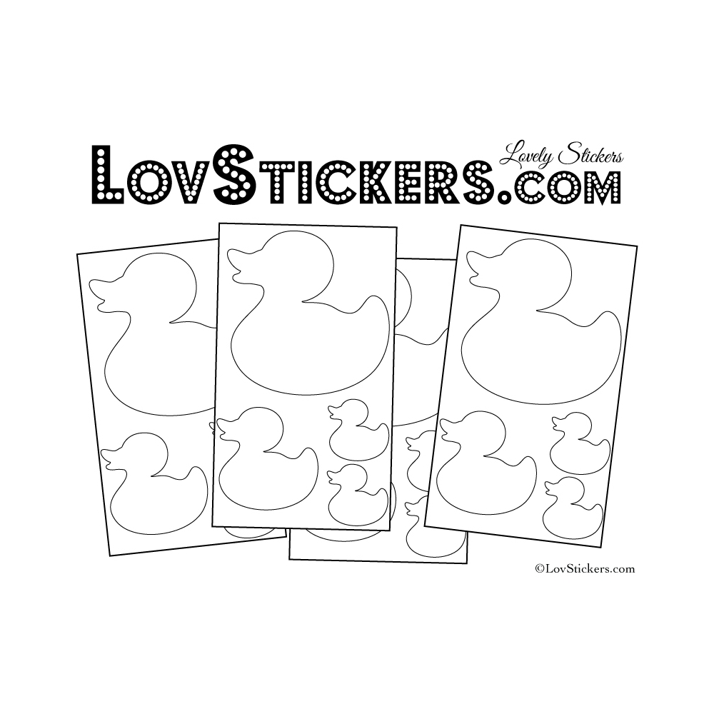 Sticker canard - Autocollant LovStickers.com