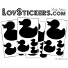 Sticker canard - Autocollant LovStickers.com