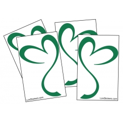 4 Stickers Coeur  - Autocollant de Decoration pour auto voiture