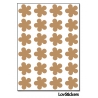 192 Stickers Fleur 1,5cm - Décoration Gommette Loisirs - Vinyle Repositionnable
