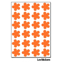 192 Stickers Fleur 1,5cm - Décoration Gommette Loisirs - Vinyle Repositionnable