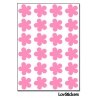 192 Stickers Fleur 1,5cm - Décoration Gommette Loisirs - Vinyle Repositionnable