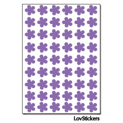 432 Stickers Fleur 1cm - Décoration Gommette Loisirs - Vinyle Repositionnable