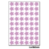 432 Stickers Fleur 1cm - Décoration Gommette Loisirs - Vinyle Repositionnable