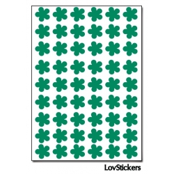 432 Stickers Fleur 1cm - Décoration Gommette Loisirs - Vinyle Repositionnable
