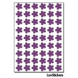 432 Stickers Fleur 1cm - Décoration Gommette Loisirs - Vinyle Repositionnable