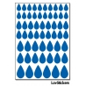 464 Stickers Goutte d'eau mixte - Décoration Gommette Loisirs - Vinyle Repositionnable