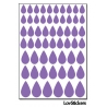 464 Stickers Goutte d'eau mixte - Décoration Gommette Loisirs - Vinyle Repositionnable