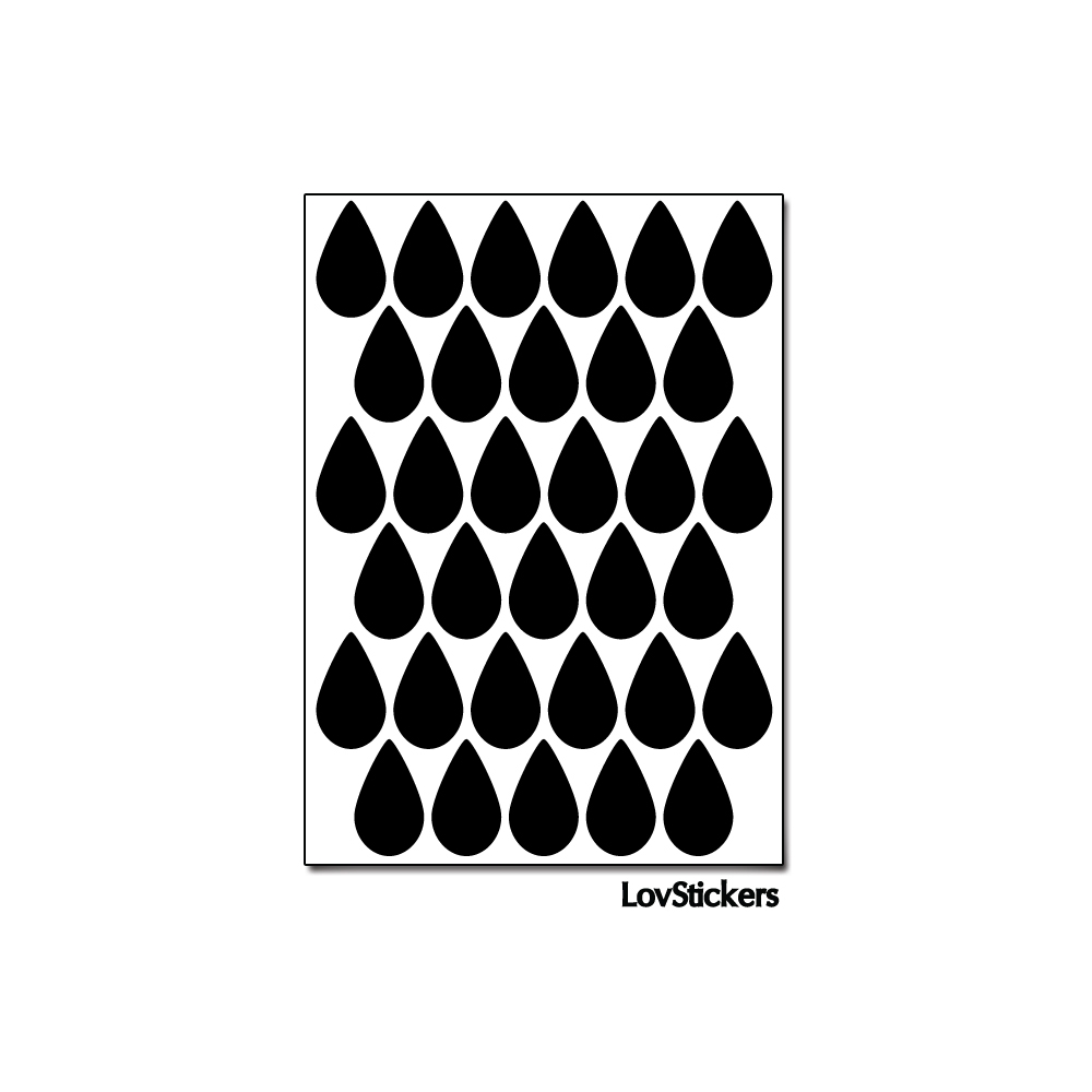 264 Stickers Goutte d'eau 1,8cm - Décoration Gommette Loisirs - Vinyle Repositionnable 264 Stickers Goutte d'eau 1,8cm - Décoration Gommette Loisirs - Vinyle Repositionnable