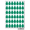 336 Stickers Goutte d'eau 1,5cm - Décoration Gommette Loisirs - Vinyle Repositionnable