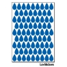 616 Stickers Goutte d'eau 1,2cm - Décoration Gommette Loisirs - Vinyle Repositionnable