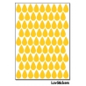 616 Stickers Goutte d'eau 1,2cm - Décoration Gommette Loisirs - Vinyle Repositionnable