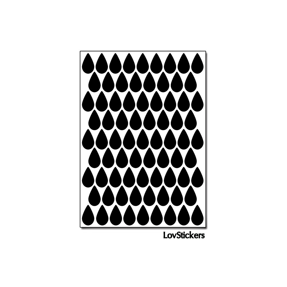 616 Stickers Goutte d'eau 1,2cm - Décoration Gommette Loisirs - Vinyle Repositionnable 616 Stickers Goutte d'eau 1,2cm - Décoration Gommette Loisirs - Vinyle Repositionnable