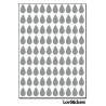 720 Stickers Goutte d'eau 1cm - Décoration Gommette Loisirs - Vinyle Repositionnable