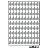 720 Stickers Goutte d'eau 1cm - Décoration Gommette Loisirs - Vinyle Repositionnable