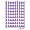 720 Stickers Goutte d'eau 1cm - Décoration Gommette Loisirs - Vinyle Repositionnable