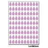 720 Stickers Goutte d'eau 1cm - Décoration Gommette Loisirs - Vinyle Repositionnable