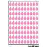 720 Stickers Goutte d'eau 1cm - Décoration Gommette Loisirs - Vinyle Repositionnable