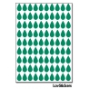 720 Stickers Goutte d'eau 1cm - Décoration Gommette Loisirs - Vinyle Repositionnable