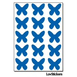 120 Stickers Papillon 1,8cm - Décoration Gommette Loisirs - Vinyle Repositionnable