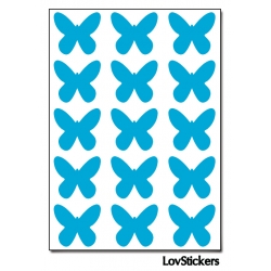 120 Stickers Papillon 1,8cm - Décoration Gommette Loisirs - Vinyle Repositionnable