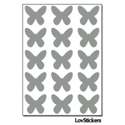 120 Stickers Papillon 1,8cm - Décoration Gommette Loisirs - Vinyle Repositionnable