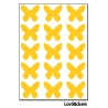 120 Stickers Papillon 1,8cm - Décoration Gommette Loisirs - Vinyle Repositionnable