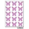 120 Stickers Papillon 1,8cm - Décoration Gommette Loisirs - Vinyle Repositionnable