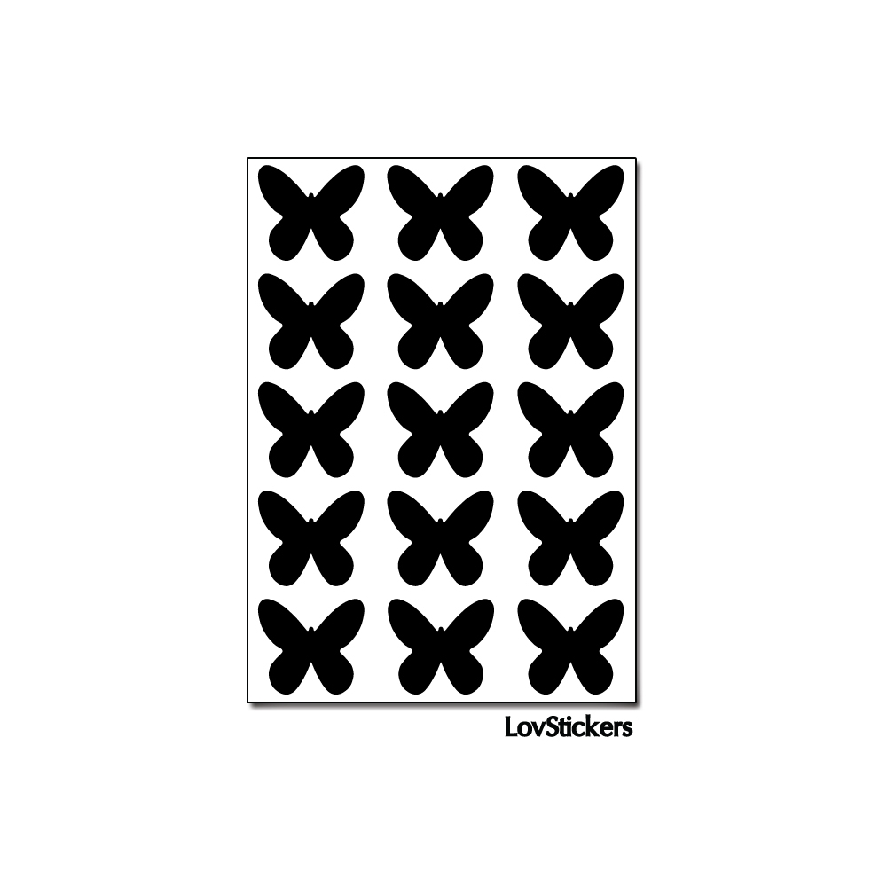 120 Stickers Papillon 1,8cm - Décoration Gommette Loisirs - Vinyle Repositionnable 120 Stickers Papillon 1,8cm - Décoration Gommette Loisirs - Vinyle Repositionnable
