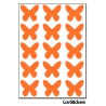 120 Stickers Papillon 1,8cm - Décoration Gommette Loisirs - Vinyle Repositionnable