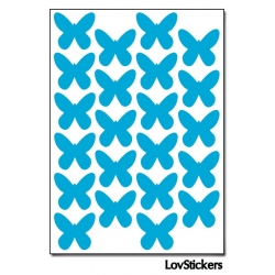 176 Stickers Papillon 1,6cm - Décoration Gommette Loisirs - Vinyle Repositionnable