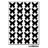 224 Stickers Papillon 1,4cm - Décoration Gommette Loisirs - Vinyle Repositionnable