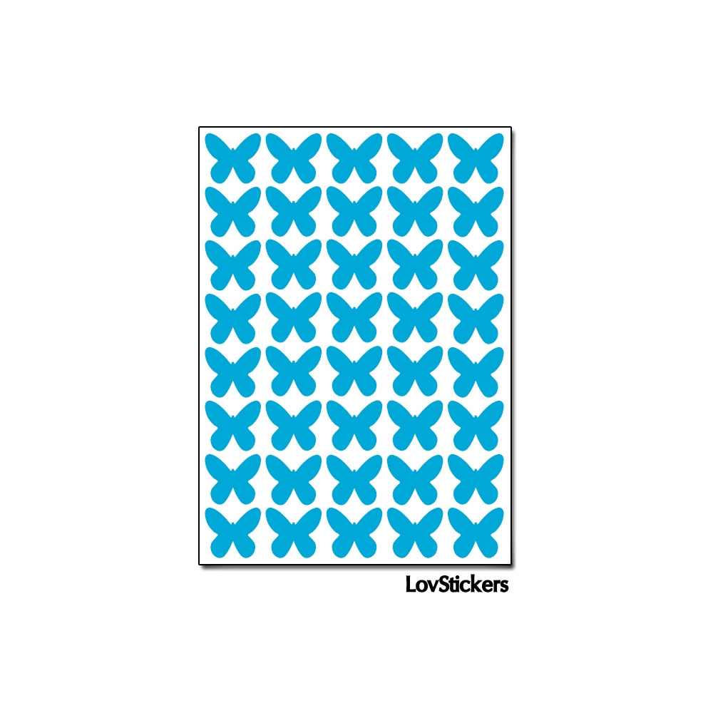 320 Stickers Papillon 1,2cm - Décoration Gommette Loisirs - Vinyle Repositionnable