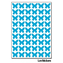 432 Stickers Papillon 1cm - Décoration Gommette Loisirs - Vinyle Repositionnable
