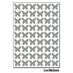 432 Stickers Papillon 1cm - Décoration Gommette Loisirs - Vinyle Repositionnable