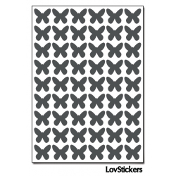 432 Stickers Papillon 1cm - Décoration Gommette Loisirs - Vinyle Repositionnable