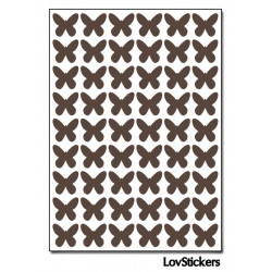 432 Stickers Papillon 1cm - Décoration Gommette Loisirs - Vinyle Repositionnable