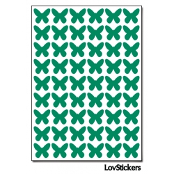 432 Stickers Papillon 1cm - Décoration Gommette Loisirs - Vinyle Repositionnable