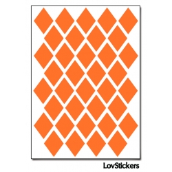 288 Stickers Losange 1,8cm - Décoration Gommette Loisirs - Vinyle Repositionnable