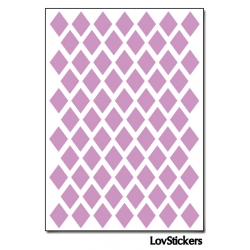 576 Stickers Losange 1,2cm - Décoration Gommette Loisirs - Vinyle Repositionnable