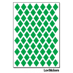 576 Stickers Losange 1,2cm - Décoration Gommette Loisirs - Vinyle Repositionnable